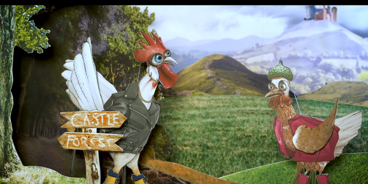 An animated still from Henny Penny