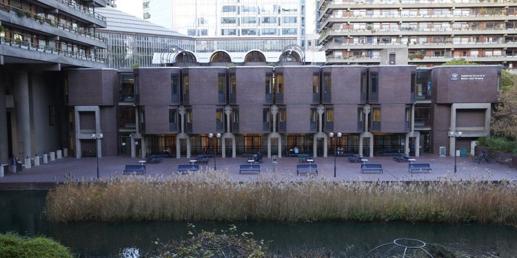 Lakeside Terrace next to Guildhall School of Music & Drama