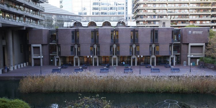 Lakeside Terrace next to Guildhall School of Music & Drama 