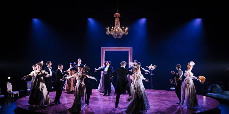 full cast in party scene