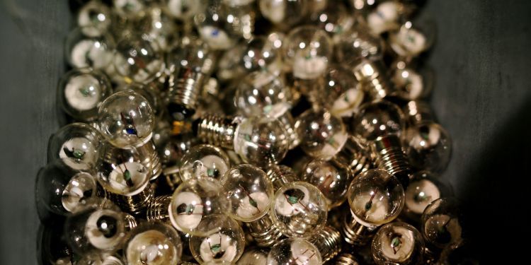 Many lightbulbs