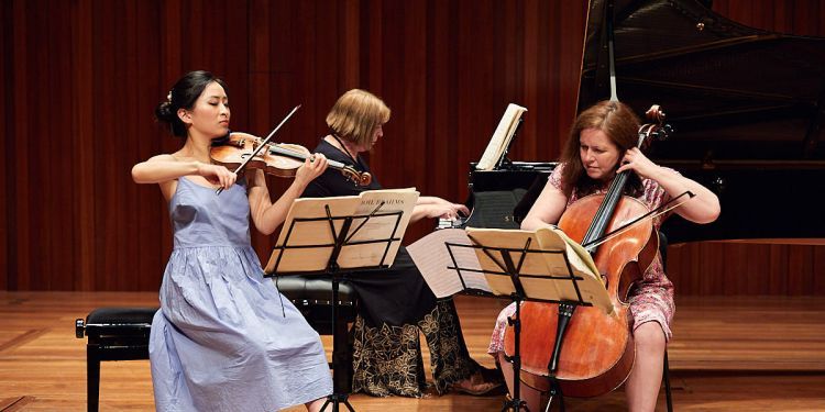 Female violinist and female cellist
