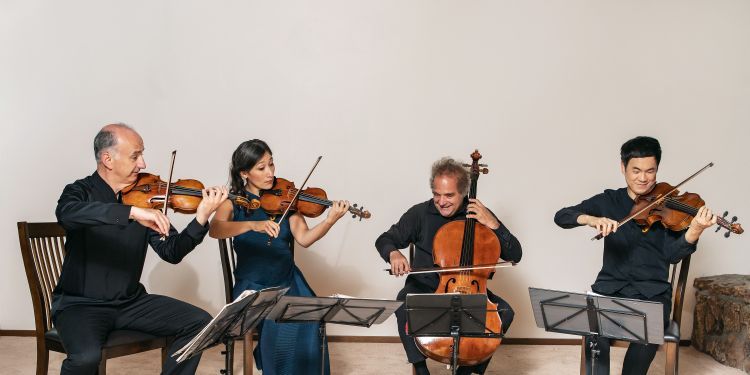 Takacs Quartet playing