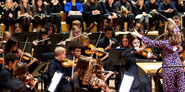 London Schools Symphony Orchestra in performance
