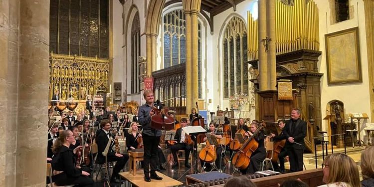 Max Calver soloist with NCYO at St Andrews Hall