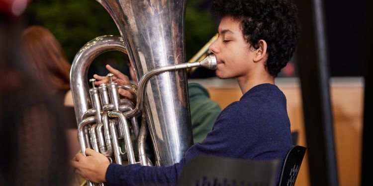 CYM Tuba Player Xander Haile