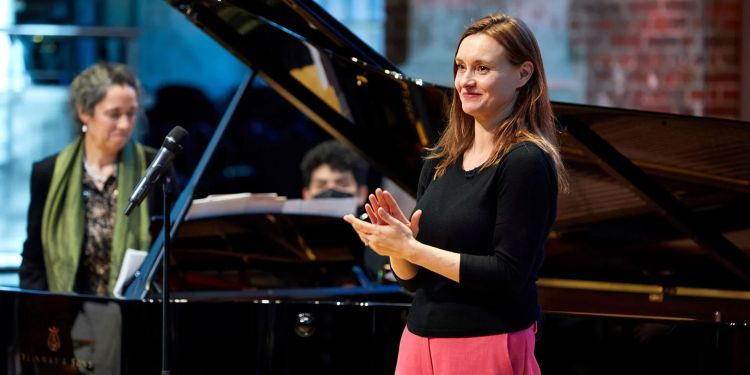 Rachel Leach presenting a London Symphony Orchestra Lunchtime concert