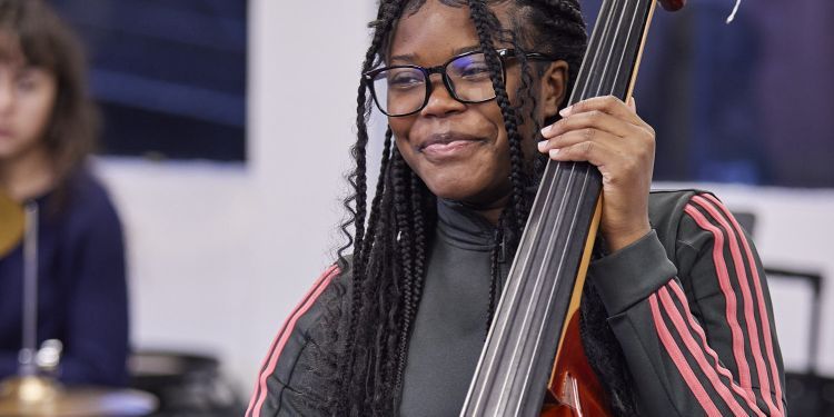 CYM Student plays bassoon