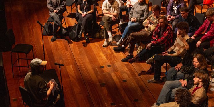 Thomas Bangalter in coversation with Guildhall students