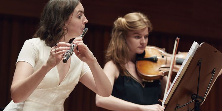 Guildhall flute and viola player