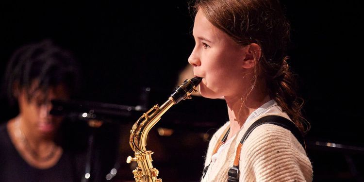 Girls in Jazz Day 2023 saxophone player