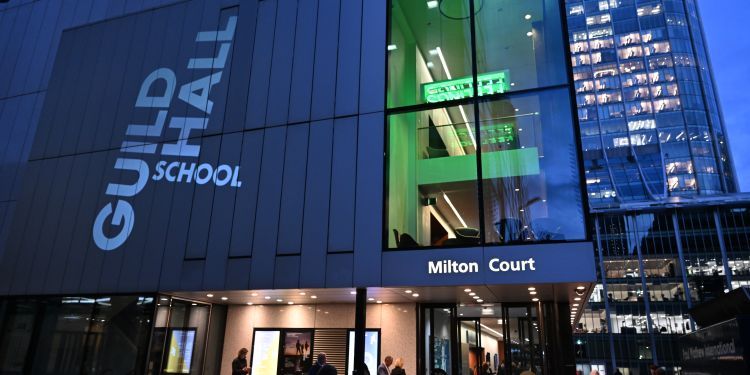 Milton Court illuminated for 10th birthday celebrations