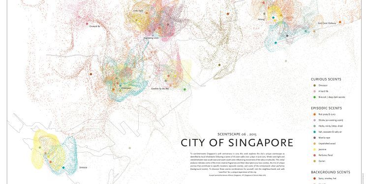 (Photo: Smellmap of Singapore by Kate McLean)