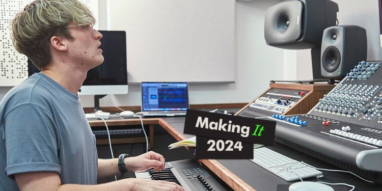 Electronic and produced music playing keyboard