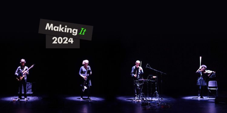 Plus Minus ensemble on stage