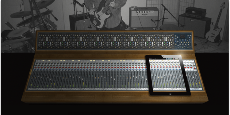 A sound desk and an ipad 