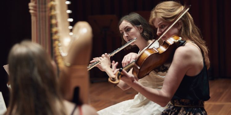 Students performing in the Chamber festival