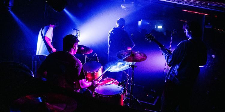 A night club with a live band