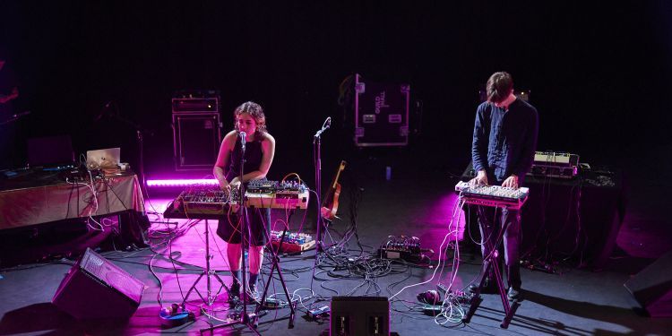 Electronic and Produced Music Students performing on stage
