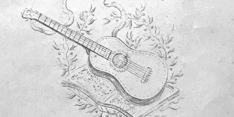 Guitar drawing