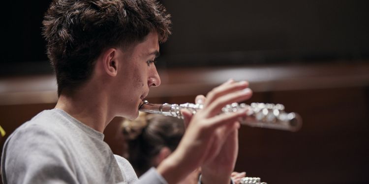 Junior Guildhall flute player