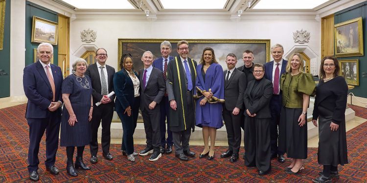 Graduation 2025 honorands with Principal and Chair