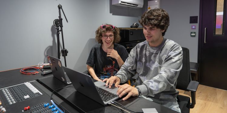 Students in new EPM studio