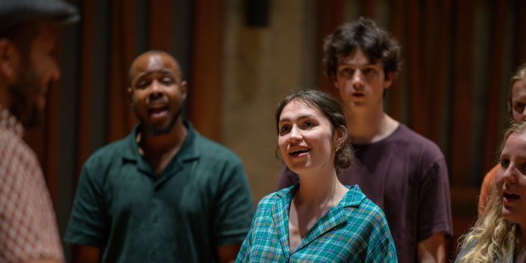 Vocal students performing