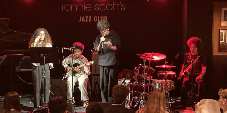 Young musicians performing at Ronnie Scotts