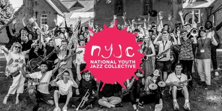 National Youth Jazz Collective (NYJC) black and white image of the group