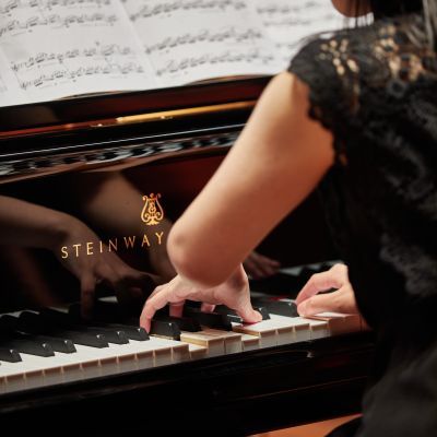 pianist rehearsing