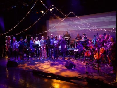 The Messengers performing on stage