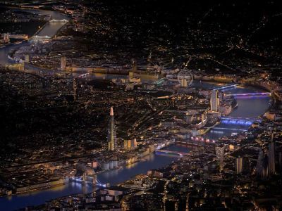 Image of London skyline at night