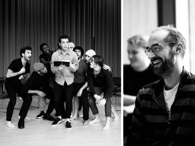 Guildhall actors in rehearsal / Jamie Bradley © Em Davis