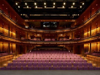 image of empty theatre lit up ready for show