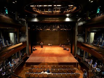 Students performing in Milton Court Theatre