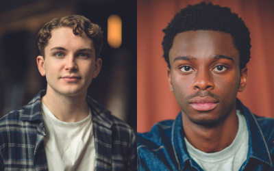 Headshots of Thomas Licence and Abdul Sessay side by side