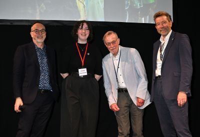 Josie Ireland presented with Hazel Sharples Prize
