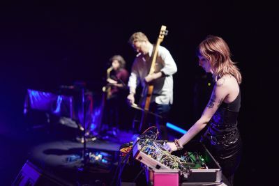 Electronic Music Students in concert