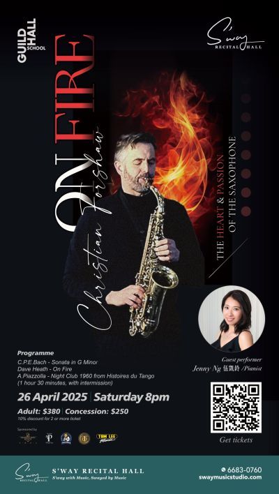 Poster for ON FIRE: The Heart & Passion of the Saxophone
