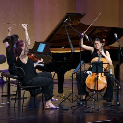 Astatine Trio in performance (c) Lucija Novak